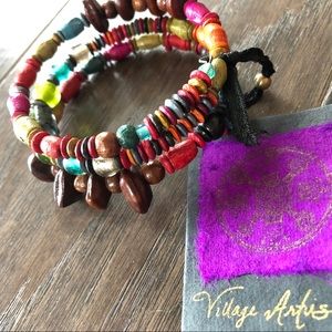 Village Artisan | Beaded Coil Bracelet